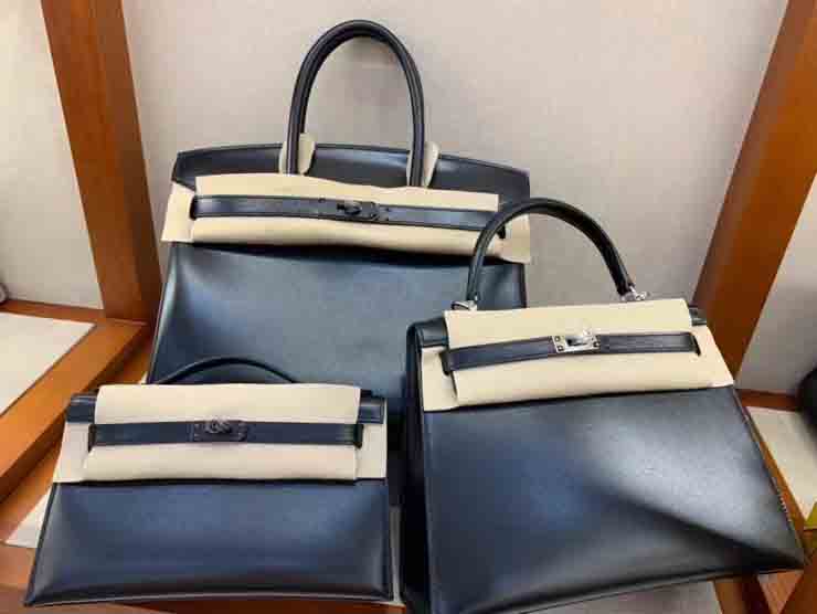 铂金30和25女手提包haas皮