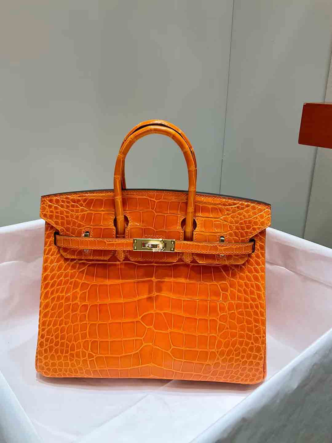 法拉利红波尔多酒红橙色美洲女包