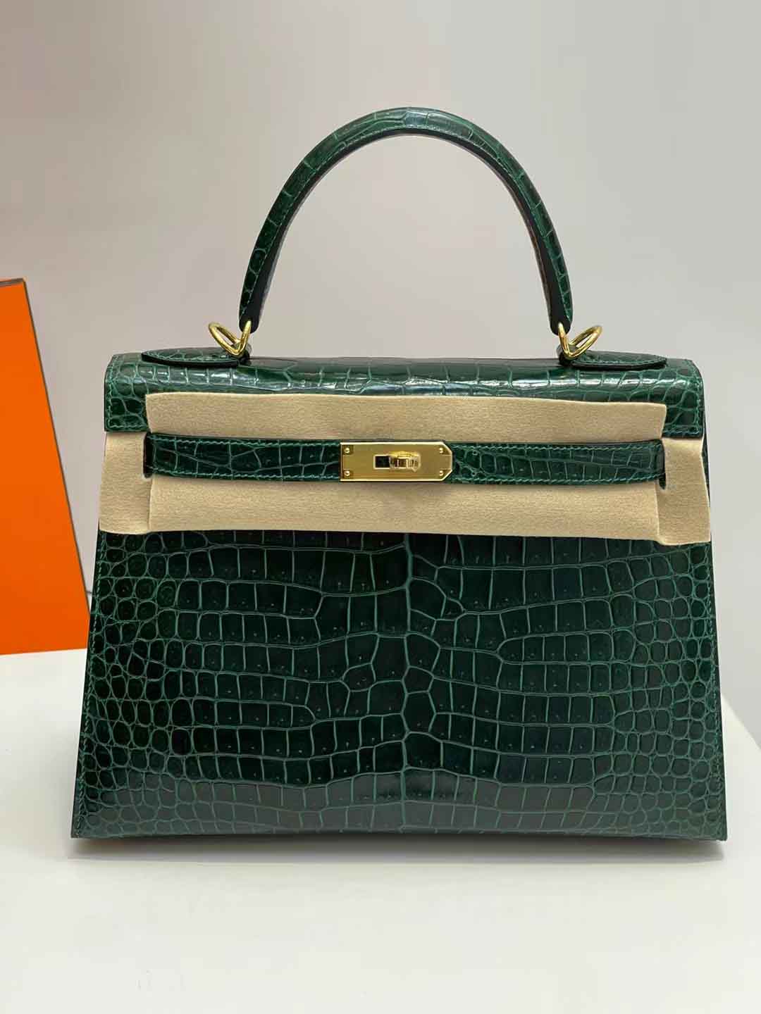 hcp祖母绿单肩包