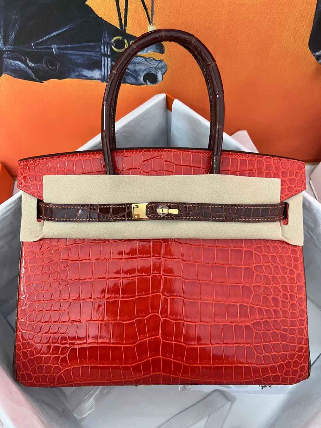 红色拼蜜糖棕色/三拼色金